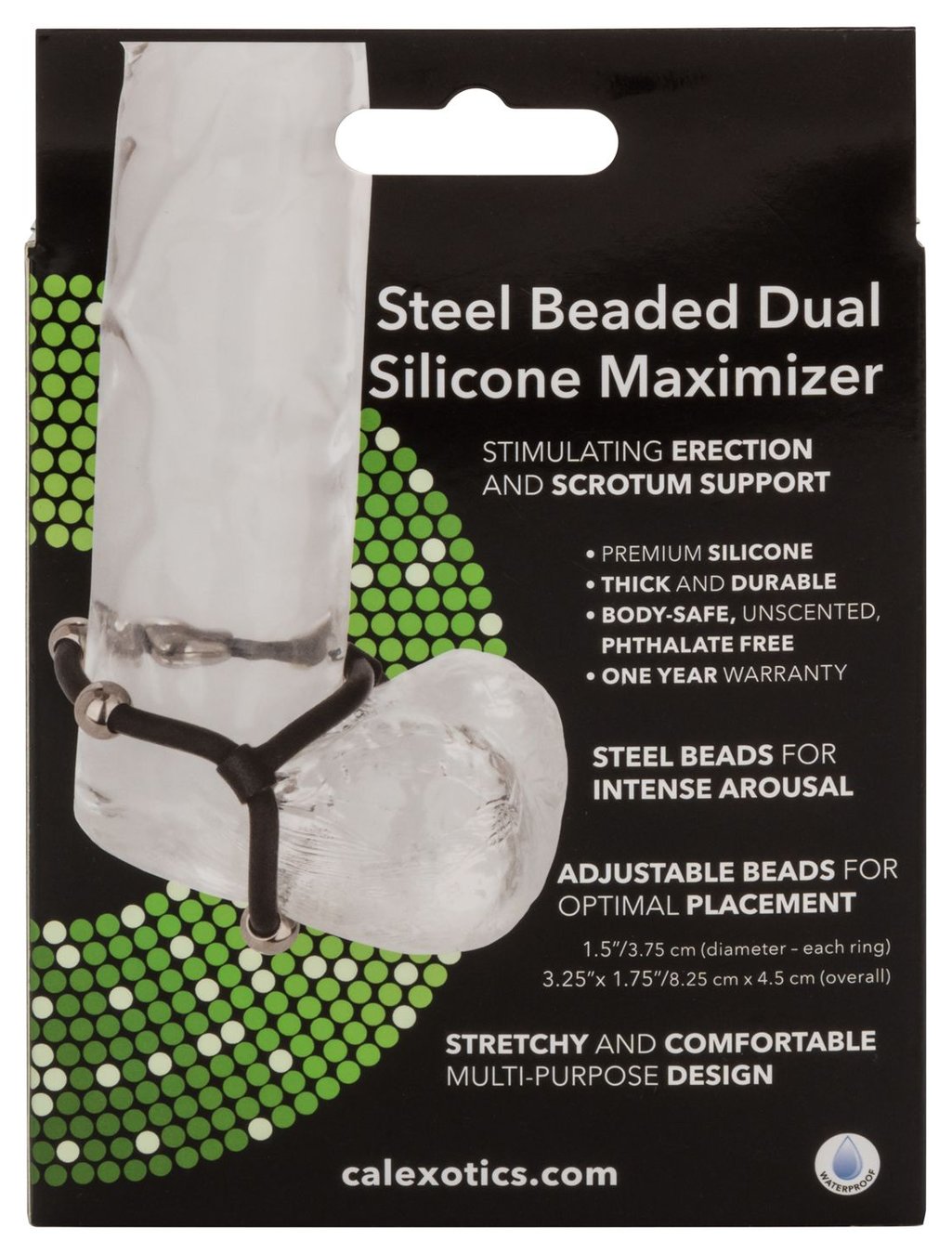 Страпон на пенис California Exotic Novelties Silicone Love Rider Beaded Dual Penetrator черный SE-1515-40-3 - California Exotic Novelties - Насадки на Член - Купить
