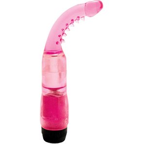  Розовый вибромассажер-стимулятор G-spot 19 см 