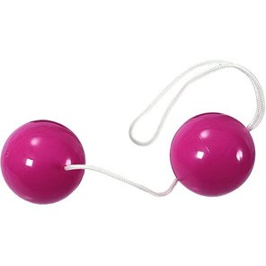  Фиолетовые вагинальные шарики на мягкой сцепке 