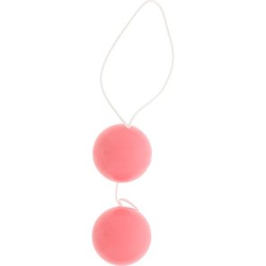  Розовые вагинальные шарики Vibratone DUO-BALLS 
