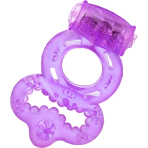  Фиолетовое виброкольцо с подхватом 