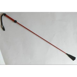  Длинный плетеный стек с красной лаковой ручкой 85 см 