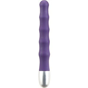  Фиолетовый вибромассажер волнистой формы SMOOTH VIBE 17,8 см 