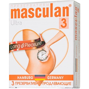  Презервативы Masculan Long Pleasure с продлевающим эффектом 3 шт 