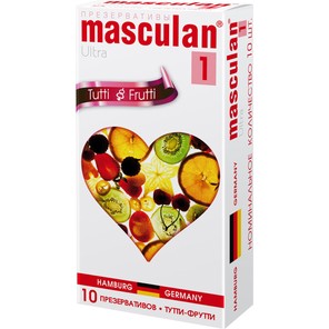  Презервативы Masculan Tutti-Frutti с фруктовым ароматом 10 шт 