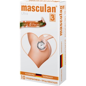 Презервативы Masculan Long Pleasure с продлевающим эффектом 10 шт 