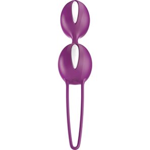  Фиолетовые вагинальные шарики Smartballs Duo 