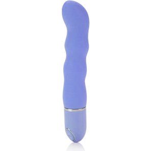  Голубой гнущийся вибратор 10-Function Silicone Pleasure Bendie Wavy G s 17,8 см 