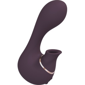  Фиолетовый вакуум-волновой массажер с двойной стимуляцией Irresistible Mythical 