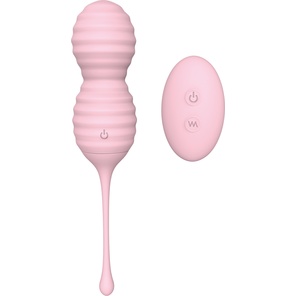  Розовые вагинальные виброшарики BEEHIVE 