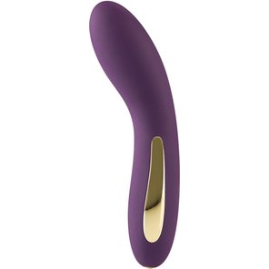  Фиолетовый изогнутый вибромассажёр Luminate Vibrator 17 см 