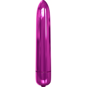  Розовая гладкая вибропуля Rocket Bullet 8,9 см 