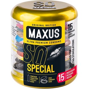  Презервативы с точками и рёбрами MAXUS Special 15 шт 