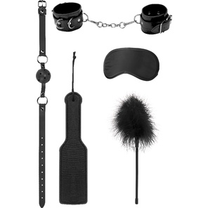  Черный игровой набор БДСМ Introductory Bondage Kit №4 