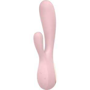  Розовый вибратор-кролик Satisfyer Mono Flex с управлением через приложение 20,4 см 