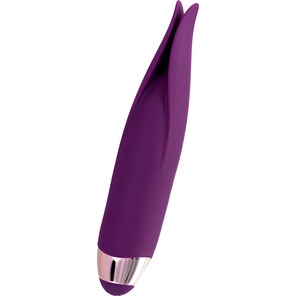  Фиолетовый клиторальный вибростимулятор FLO 18,5 см 