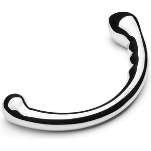  Серебристый фаллоимитатор в форме дуги Hoop 19,7 см 