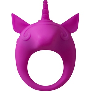  Фиолетовое эрекционное кольцо Unicorn Alfie 