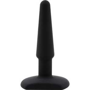  Черная анальная втулка Silicone Butt Plug 4 11 см 