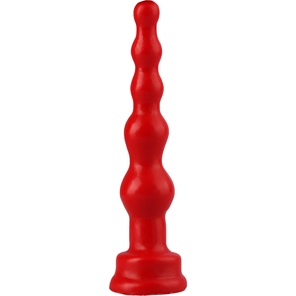  Красный анальный стимулятор-ёлочка 14,5 см 