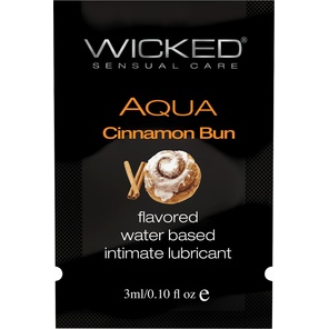  Лубрикант Wicked Aqua Cinnamon Bun с ароматом булочки с корицей 3 мл 