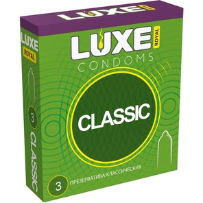  Гладкие презервативы LUXE Royal Classic 3 шт 
