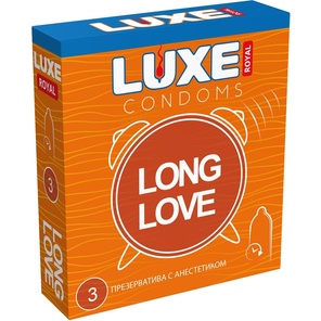  Презервативы с продлевающим эффектом LUXE Royal Long Love 3 шт 