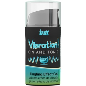 Жидкий интимный гель с эффектом вибрации Vibration! Gin Tonic 15 мл 