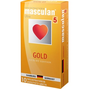  Презервативы Masculan Gold с ароматом ванили 10 шт 