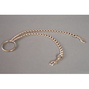  Металлическая цепь с центральным кольцом и карабинами по обе стороны 