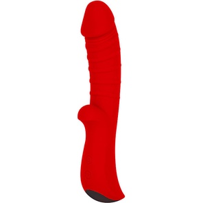  Красный вибромассажер 5 Silicone Wild Passion 19,1 см 