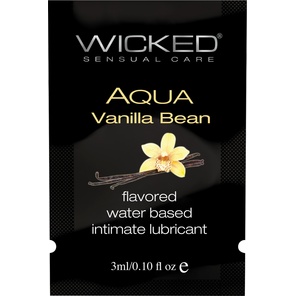  Лубрикант на водной основе с ароматом ванильных бобов Wicked Aqua Vanilla Bean 3 мл 