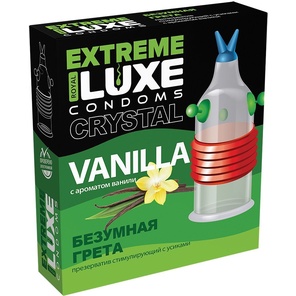  Стимулирующий презерватив Безумная Грета с ароматом ванили 1 шт 