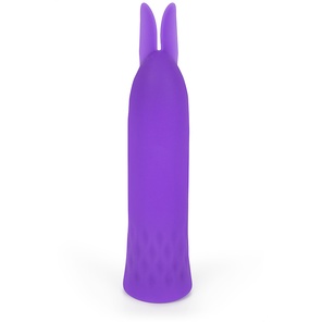  Фиолетовый вибростимулятор в форме зайчика 10,5 см 