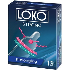  Стимулирующая насадка на пенис LOKO STRONG с продлевающим эффектом 