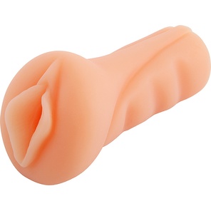  Реалистичный мастурбатор-вагина с рельефной внутренней поверхностью 