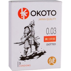  Презервативы с точками OKOTO Dotted 3 шт 