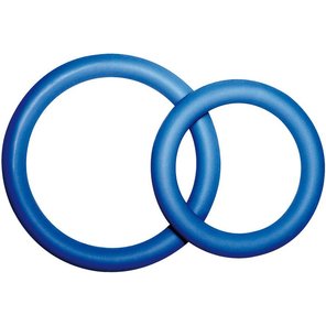  Комплект из двух синих эрекционных колец разного размера PROTENZduo 