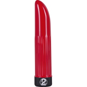  Красный вибратор Ladyfinger 13 см 