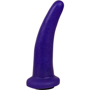  Фиолетовая гладкая изогнутая насадка-плаг 13,3 см 