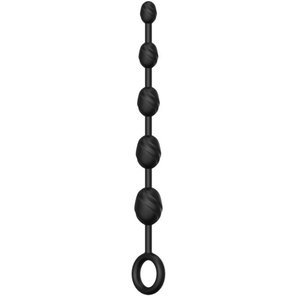  Черная анальная цепочка №03 Anal Chain 30 см 
