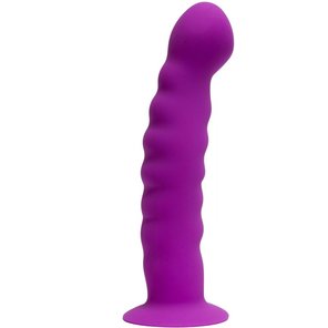  Фиолетовый анальный фаллоимитатор 14 см 