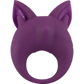  Фиолетовое перезаряжаемое эрекционное кольцо Kitten Kiki 