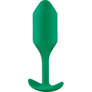  Зеленая пробка для ношения B-vibe Snug Plug 2 11,4 см 