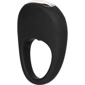  Черное эрекционное виброкольцо Silicone Rechargeable Pleasure Ring 