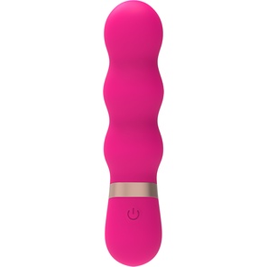  Розовый фигурный мини-вибратор Ripple Vibe 11,9 см 