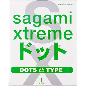  Презерватив Sagami Xtreme Type-E с точками 1 шт 