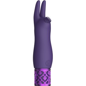  Фиолетовая перезаряжаемая вибпоруля Elegance 11,8 см 