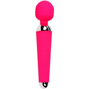  Розовый wand-вибратор 20 см 