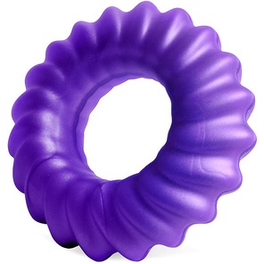  Фиолетовое фигурное эрекционное кольцо 